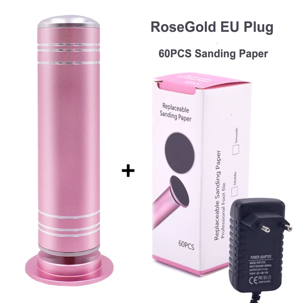 Electric Foot Callus Remover 1000 RPM Adjusted Speed Foot File Dead Skin Callus Remover Pedicure Machine Replaceable Sandpaper